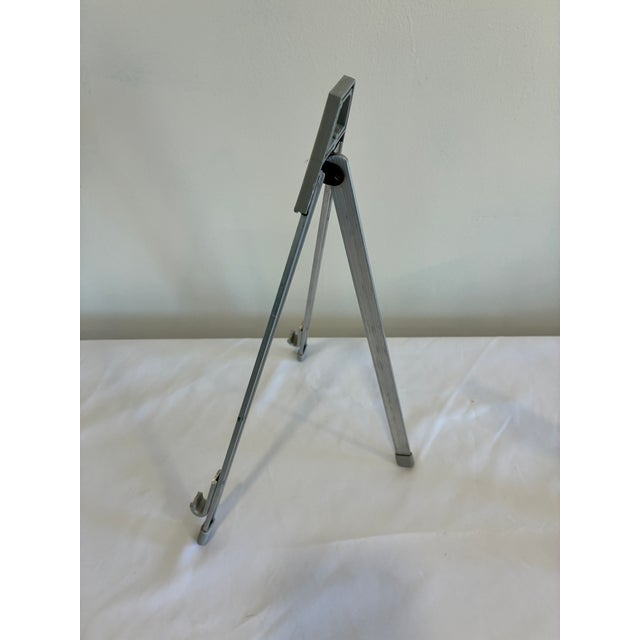 Gray Vintage Metal Easel Stand Made in Usa For Sale - Image 8 of 8