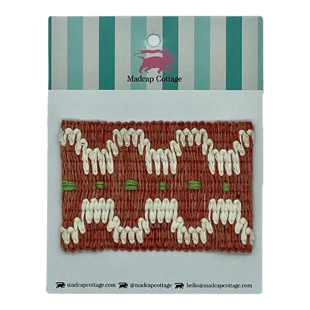 Summer in Crete 2.5" Tape Trim Meadow Green For Sale