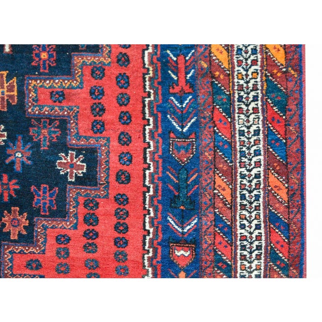 Mid 20th Century Vintage Mid Century Mazlaghan Rug For Sale - Image 5 of 12