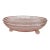 Anchor Hocking Pink Depression Glass Manhattan 3 Footed Candy Dish Bowl 4950b For Sale