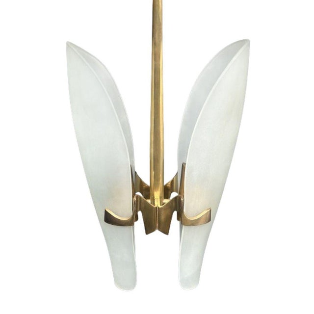 Max Ingrand Rare Mod. 1636 Max Ingrand Pendant for Fontana Arte. Italy, 1950's. For Sale - Image 4 of 7