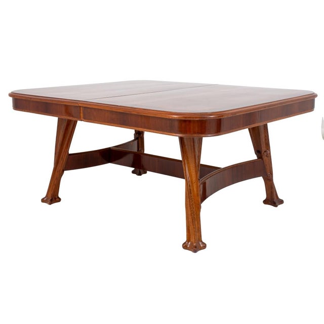 Late 19th Century Louis Majorelle Art Nouveau Mahogany Dining Table For Sale - Image 5 of 10