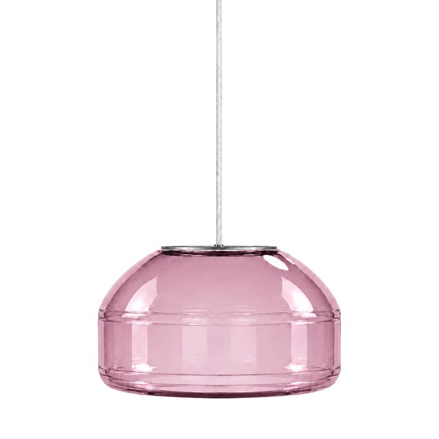 Amethyst Blown Glass Pendant Light by Artem Zakharchenko-Halytskyi For Sale