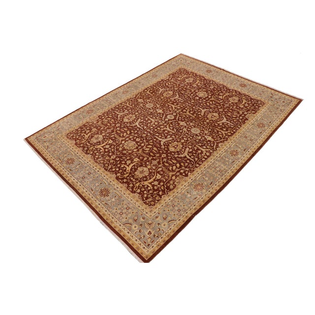 Shabby Chic Shabby Chic Brown/Gray Wool Rug - 8'11'' X 11'11'' For Sale - Image 3 of 10