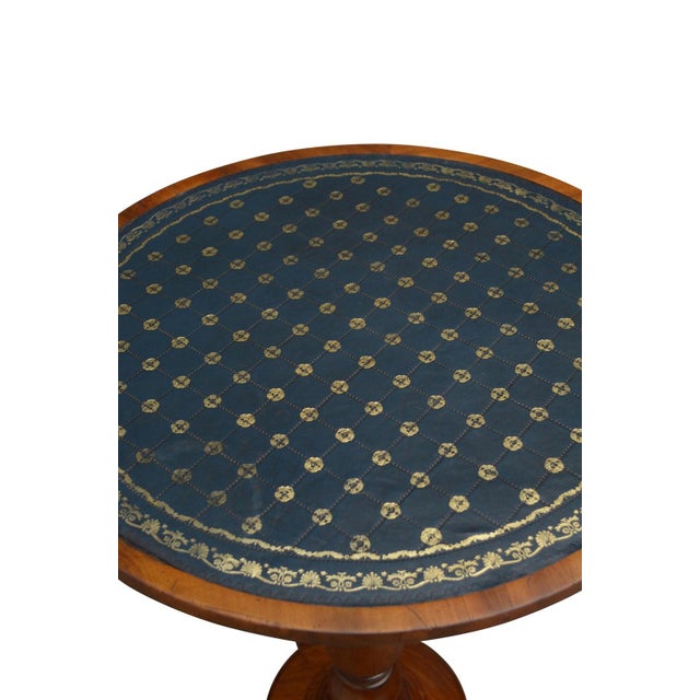 Wood William IV English Mahogany Occasional Table with Leather Top, 1830 For Sale - Image 7 of 18