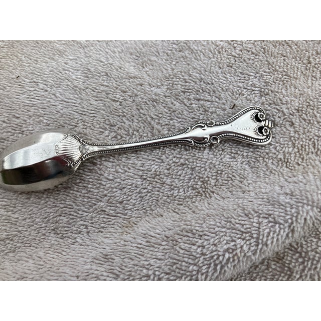 1906 Sterling Silver Teaspoon, Engraved With Name Grace, Delicate Shell Pattern For Sale - Image 9 of 18