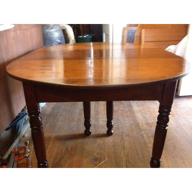 Antique 1860 Black Walnut Extendable Farm Dining Table Chairish