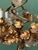 Metal 1960s Hollywood Regency Gilt Metal and Glass Roses Chandelier, Italy For Sale - Image 7 of 18