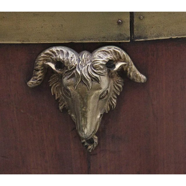 Early 19th Century Mahogany and Brass Bound Wine Cooler, 1800s For Sale - Image 9 of 12