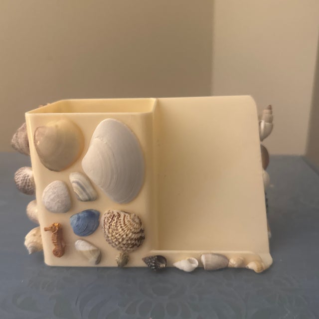 2020s Whimsical Seashell-Encrusted Desk Organizer For Sale - Image 5 of 7