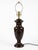 Vintage Wildwood Dark Urn Table Lamp Carved Leaf Hollywood Regency Traditional Brass For Sale - Image 9 of 12