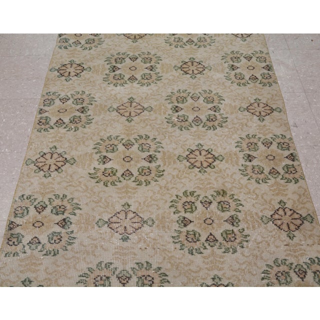 Art Deco Vintage Turkish Art Deco Rug,2'11"x6'9" For Sale - Image 3 of 6