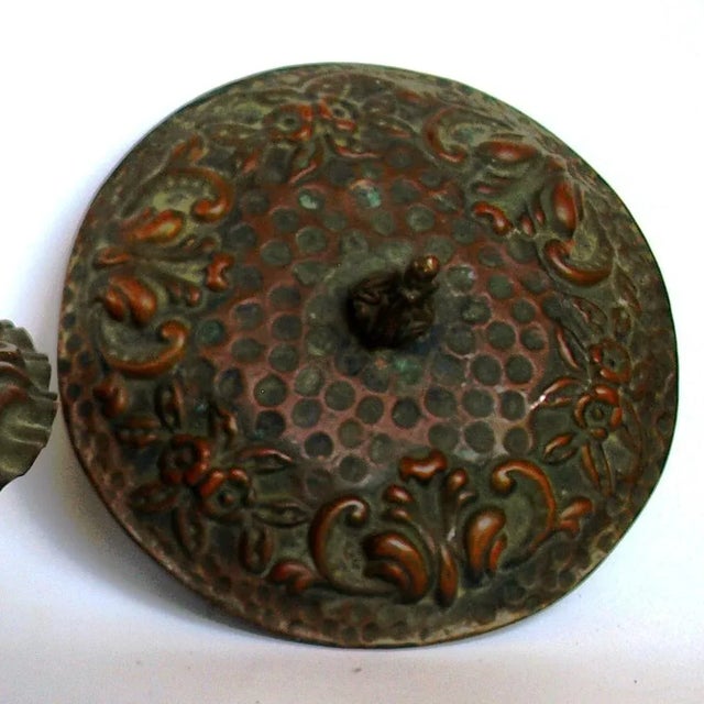 Mid-Century Copper Centerpiece For Sale - Image 3 of 7