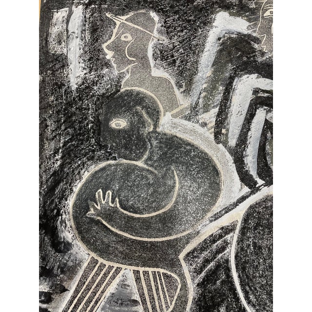 Abstract Mixed Media Monoprint by Caroline Hands For Sale - Image 4 of 6