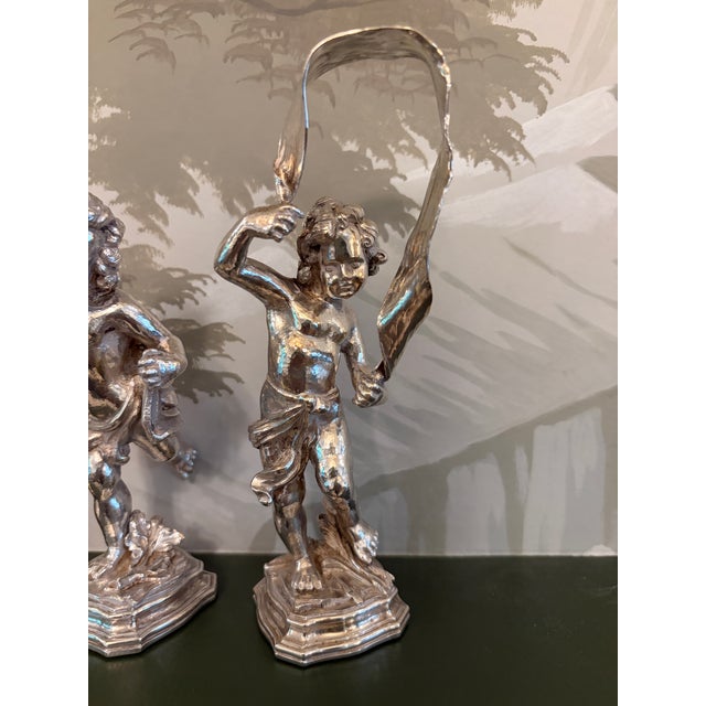 Silver A Set of Four Italian Sterling Silver Models of Dancing Bacchus, Pradella Ilario for Buccellati, Milan For Sale - Image 8 of 12