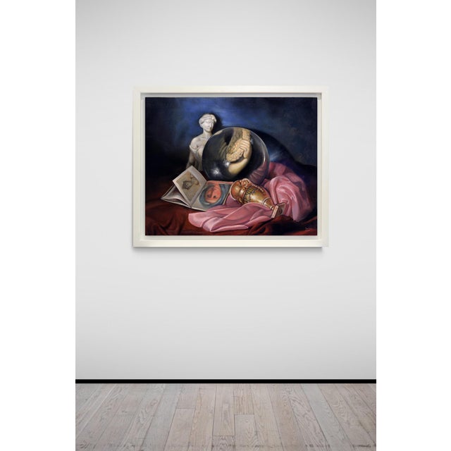 2000 - 2009 Maxmilian Ciccone, The Magnifying Glass and the Art, 2004, Oil on Canvas For Sale - Image 5 of 6