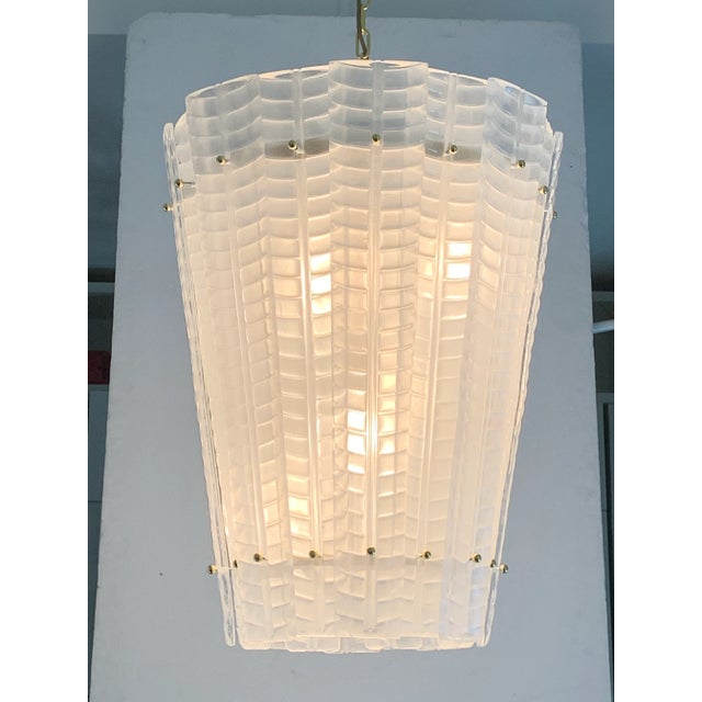 Impressive Murano Glass Sputnik Chandelier Lantern Like Mazzega Zuccheri Venini Barovier Style Diameter 50 cm = = 19.7"...