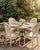 French Restoration Hardware Vintage Cane Back Medallion Side Chair Set 4 Oak For Sale - Image 3 of 3