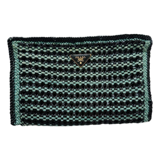 Vintage Prada Madras Clutch For Sale