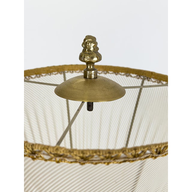 Wood Modern Floor Lamp in Mahogany, Sweden, 1940s For Sale - Image 7 of 12