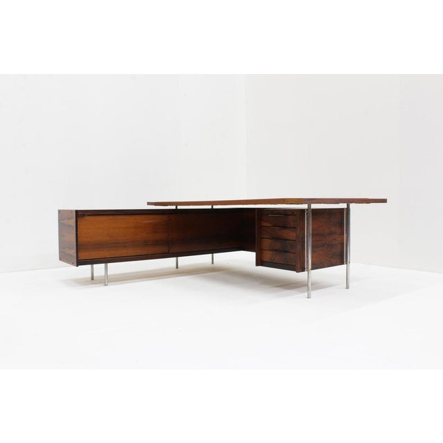 Mid-Century Rosewood Executive Desk by Sven Dysthe for Dokka Mobler, 1960s For Sale - Image 6 of 15