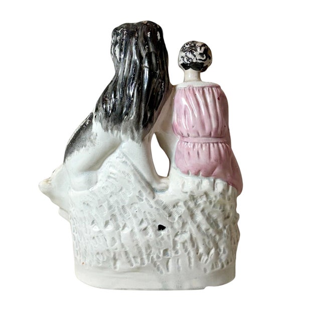Classical Roman Staffordshire Depicting Androcles and the Lion Figurine For Sale - Image 3 of 5