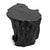 Solid lychee wood stump stool or side table. Attractive modern black finish subtly highlighting the natural wood grain....