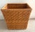 Mid Century Woven Rattan Wastebasket For Sale In Miami - Image 6 of 10
