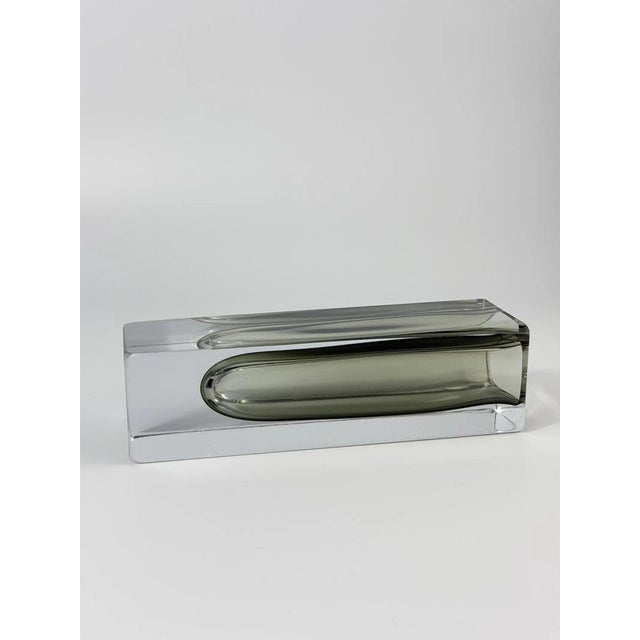 1970s Italian Modernist Sommerso Murano Glass Vase from Mandruzzato, 1970s For Sale - Image 5 of 10