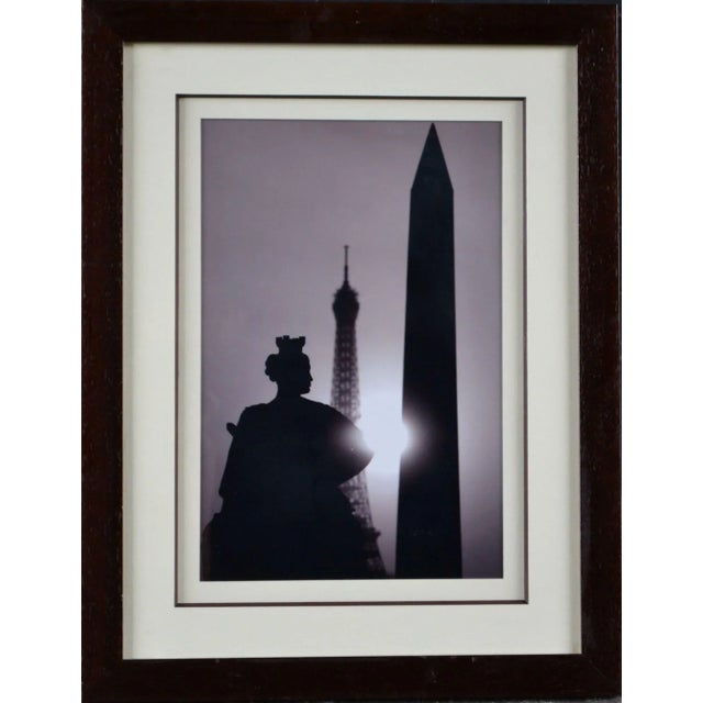 Three sepia photographs of paris eiffel tower attributed to antonio brigandí in original frames italian, an architect by...
