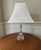 Mid 20th Century Stacked Crystals Leaded Glass Nightstand/Boudoir/Desk Lamp For Sale - Image 12 of 12