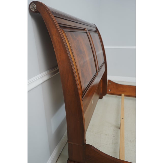Ethan Allen Ethan Allen Mahogany Newport Sleigh Queen Size Bed For Sale - Image 4 of 16