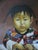 1980s Chinese Child Prayer Inspired Framed Portrait Oil on Canvas For Sale In Los Angeles - Image 6 of 18