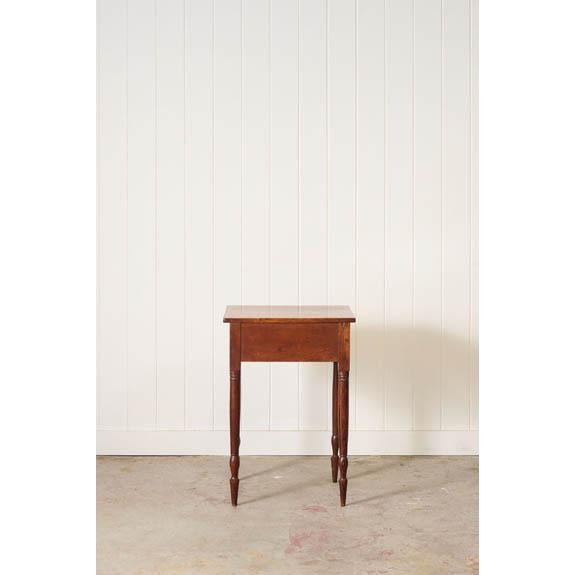 Antique American One Drawer Cherry Side Table (C. 1850) For Sale - Image 10 of 10