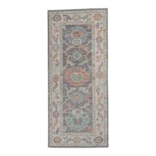 Turkish Oushak Rug 2'9" x 6'4" For Sale