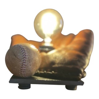 Vintage Joe Gordon Professional Model Baseball Glove (Converted to Lamp) For Sale