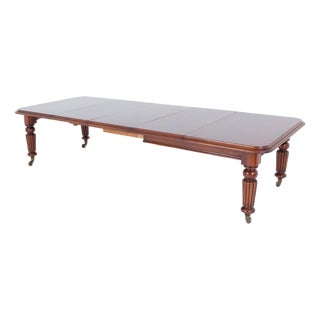 William IV Mahogany Extending 14 Seater Dining Table by J Fitter For Sale