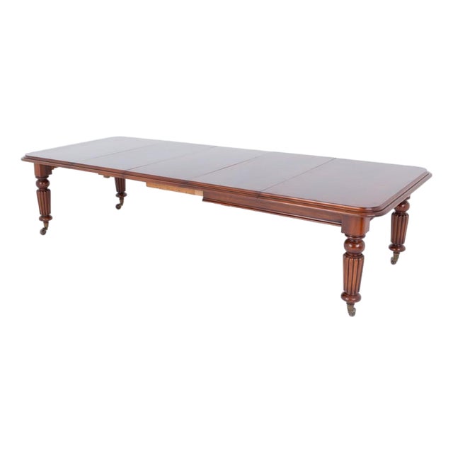 William IV Mahogany Extending 14 Seater Dining Table by J Fitter For Sale