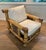 1970s Pair of large bamboo armchairs with Pierre Frey cushions For Sale - Image 6 of 12