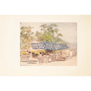 1901 Mortimer Menpes, "After the Festival" Original Period Antique Print of Japan From London