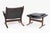 1960s Set of Siesta Louneg Chair and Ottoman in Leather by Ingmar Relling, 1960s For Sale - Image 5 of 7