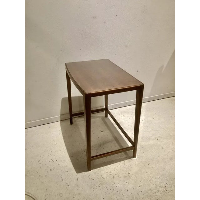 Wood Small Side Table in Rosewood, 1950s For Sale - Image 7 of 7
