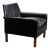 Experience timeless sophistication with our exclusive vintage black-leather armchair. Crafted from a wood frame and...