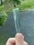 Antique 19th C. Blue Twist Glass Victorian End-of-Day Whimsy Art Hand Blown Cane For Sale - Image 18 of 18