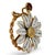 Vintage 14k Yellow Gold Enamel "He Loves Me" Daisy Pendant For Sale - Image 4 of 6