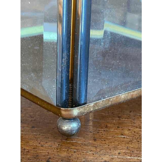 Mid 20th Century Vintage Mid Century Modern Etched Wheat Design Glass Light Pendant Flush Mount For Sale - Image 5 of 10