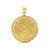 Contemporary 1OZ Fine Gold Lady Liberty Medallion Necklace Rope Halo 16" For Sale - Image 3 of 4