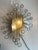 Wrought iron and stained glass sconces by Poliarte, Verona - Italy 1960. The lamp structure is made of wrought iron, the...