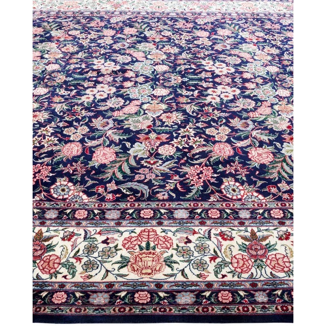 Solo Rugs Mogul, One-of-a-Kind Hand-Knotted Area Rug - Blue, 8' 1" x 10' 2" For Sale - Image 4 of 8