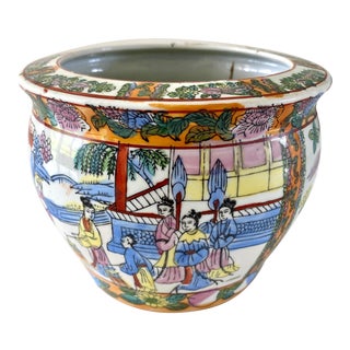 Vintage Chinoiserie Planter For Sale